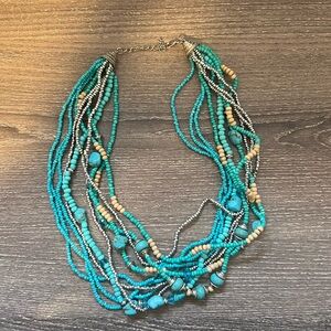 Turquoise beaded necklace